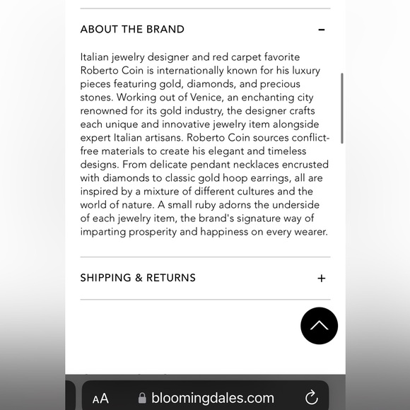 Roberto Coin Gold Pendant with White Pave Diamonds (chain included) Price FIRM - Picture 4 of 8